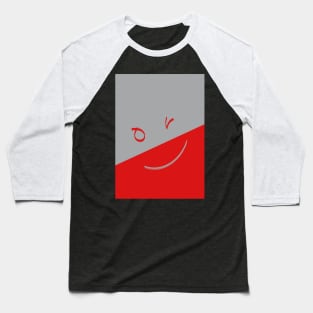 Two Tone Smiley Baseball T-Shirt